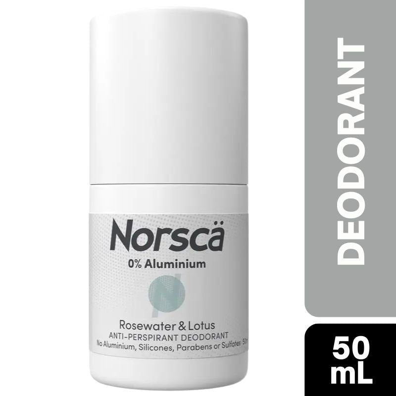 Norsca Aluminium Free Rosewater and Lotus Roll On 50mL