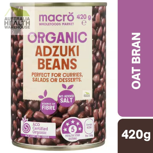 [Expiry: 28/02/2028] Woolworths Macro Organic Adzuki Beans No Added Salt 420g