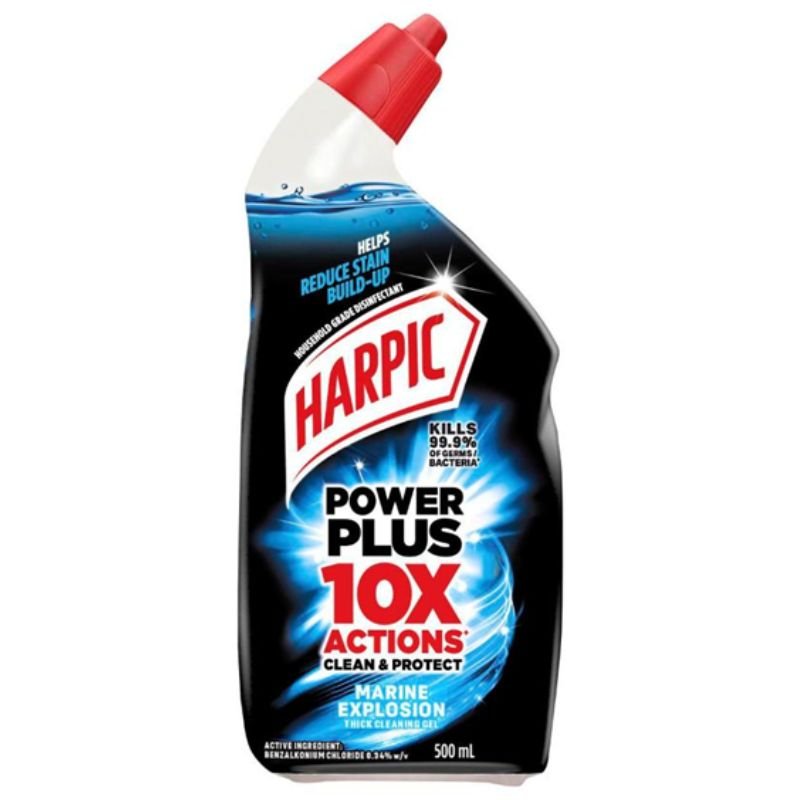 [Expiry Date: 22/07/2027] Harpic Power Plus 110X Actions Marine Explosion Toilet Cleaner 500mL