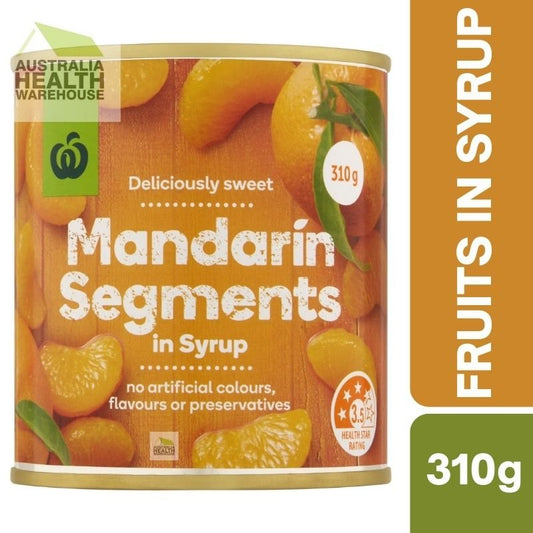 Woolworths Mandarin Segments In Syrup 310g