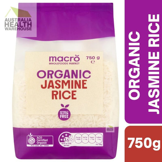 [Expiry: 07/2027] Woolworths Macro Organic Jasmine Rice 750g