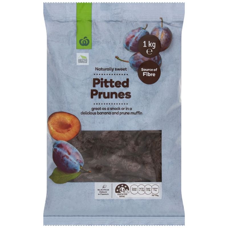 [Expiry Date: 18/09/2026] Woolworths Pitted Prunes 1kg