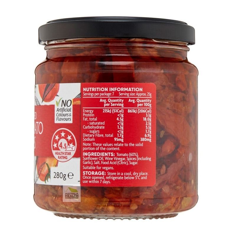 [Expiry: 13/10/2027] Coles Sun-Dried Tomato Strips 280g