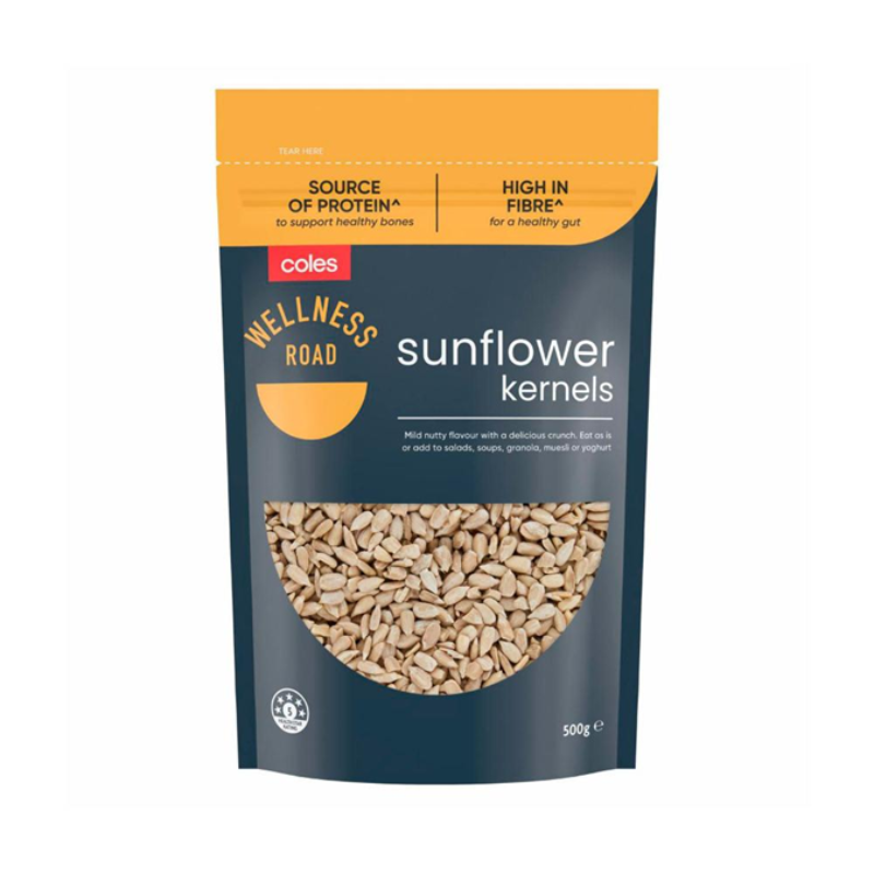 Coles Wellness Road Sunflower Kernels 500g