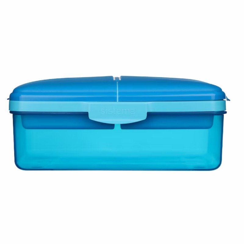 Sistema Lunch Slimline Quaddie Food Container 1.5 Litre (Blue)