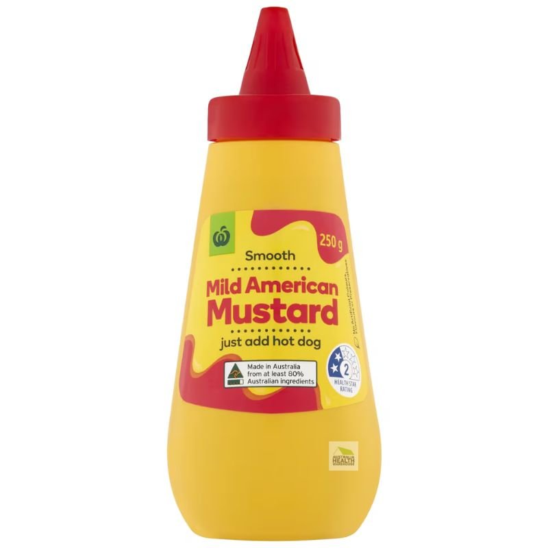 [Expiry: 22/01/2027] Woolworths Mild American Mustard 250g