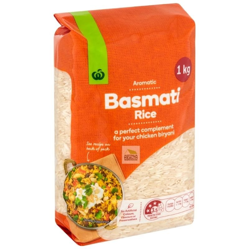 [Expiry Date: 05/2027] Woolworths Basmati Rice 1kg |Oz Mart