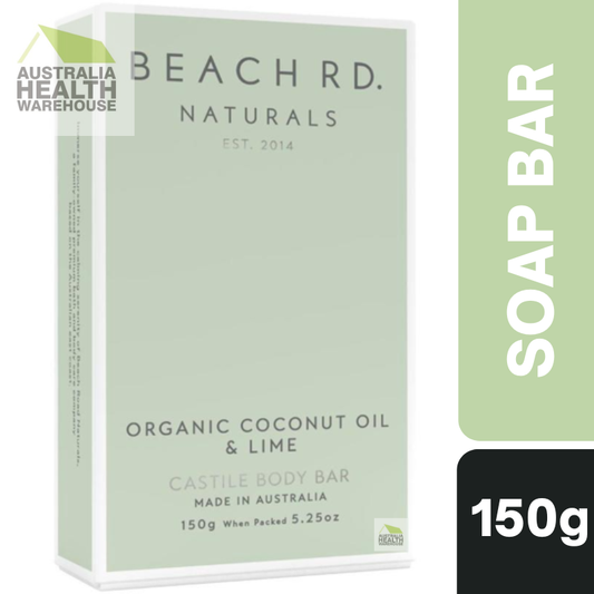 Beach Rd. Naturals Organic Coconut & Lime Castile Body Bar 150g