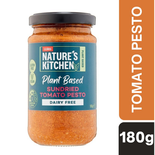[Expiry: 31/03/2027] Coles Nature's Kitchen Plant Based Sundried Tomato180g