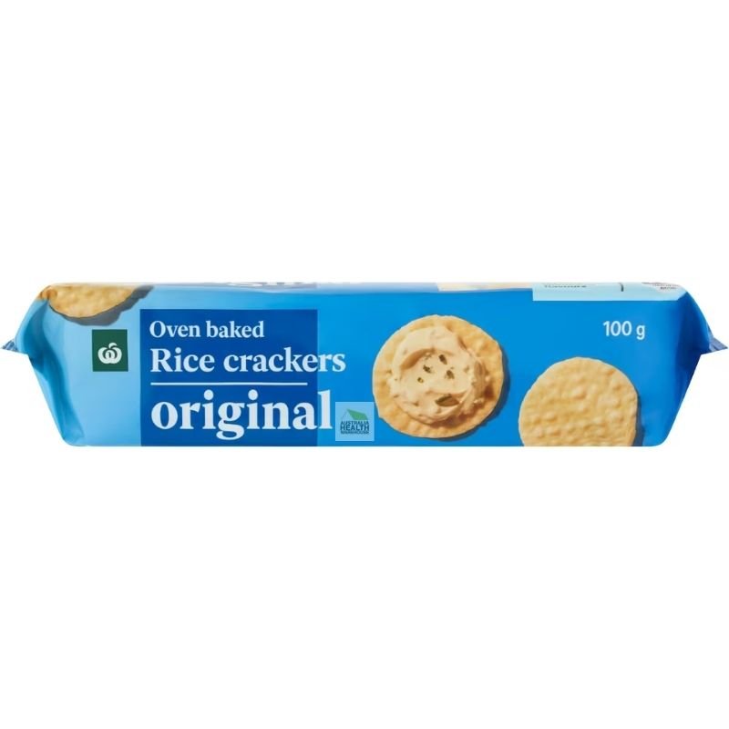 [Expiry: 13/09/2026] Woolworths Original Rice Crackers 100g