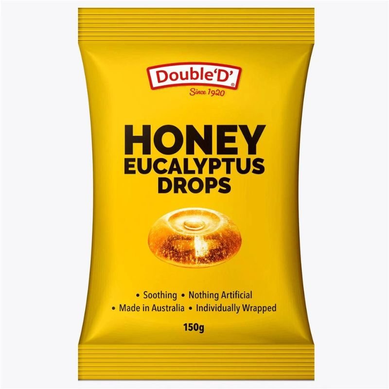 [Expiry: 08/01/2027] Double ‘D’ Honey Eucalyptus Drops 150g