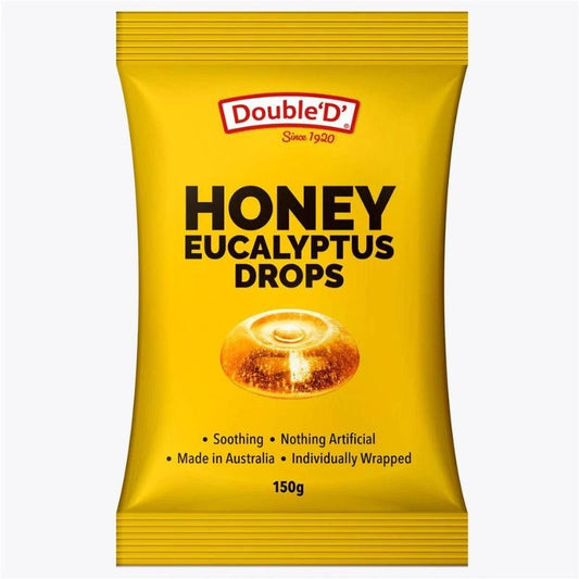 [Expiry: 08/01/2027] Double ‘D’ Honey Eucalyptus Drops 150g