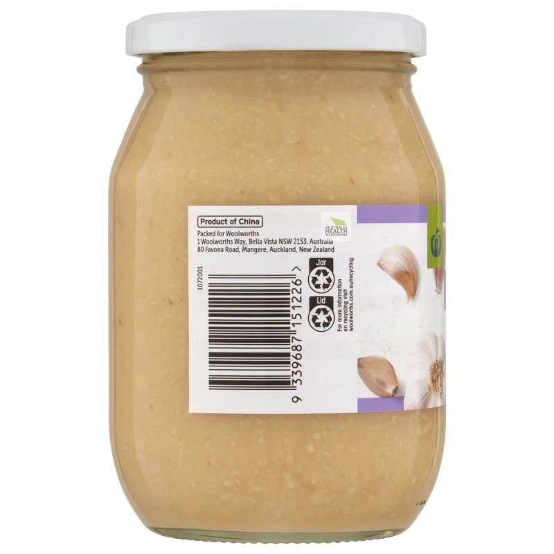 [Expiry Date: 28/11/2026] Woolworths Minced Garlic 500g