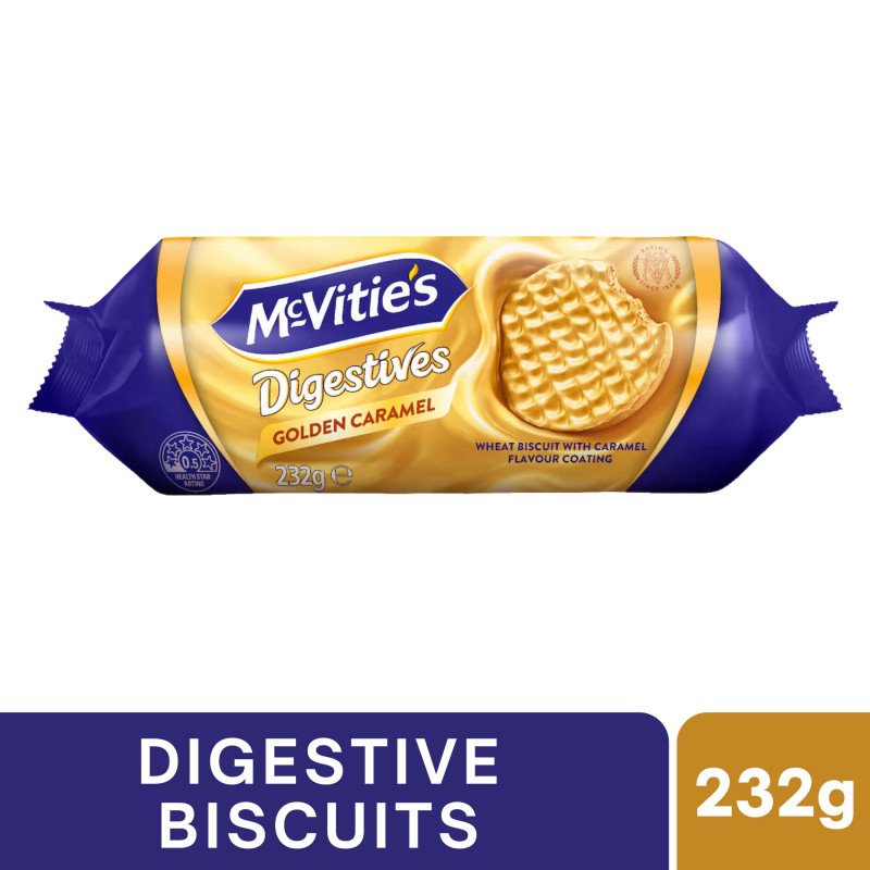 [Expiry Date: 06/06/2026] McVitie's Digestives Golden Caramel 232g