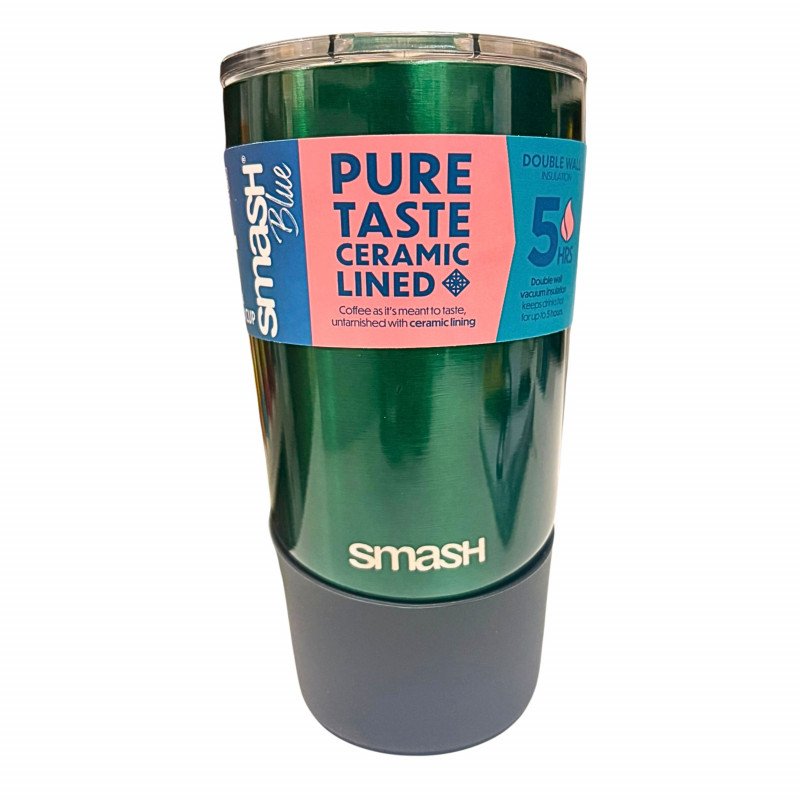 Smash Blue Stainless Steel Barista Cup 350mL (green)