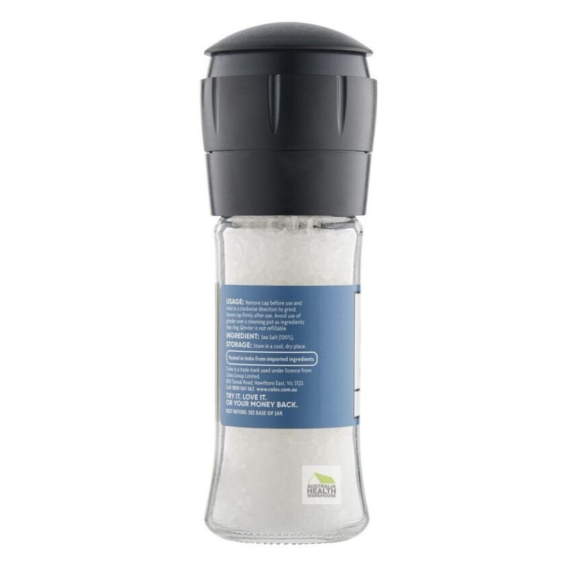 [CLEARANCE Expiry Date: 05/09/2026] Coles Sea Salt Grinder 100g