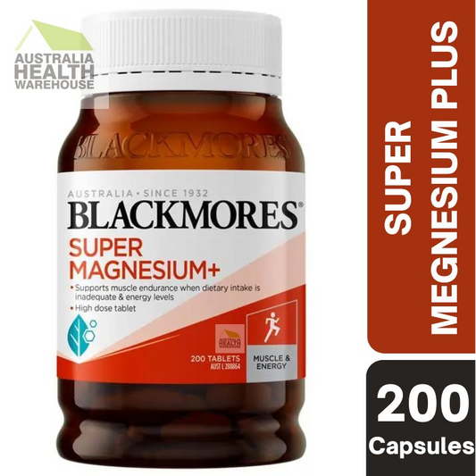 [Expiry: 04/2027] Blackmores Super Magnesium Plus 200 Tablets