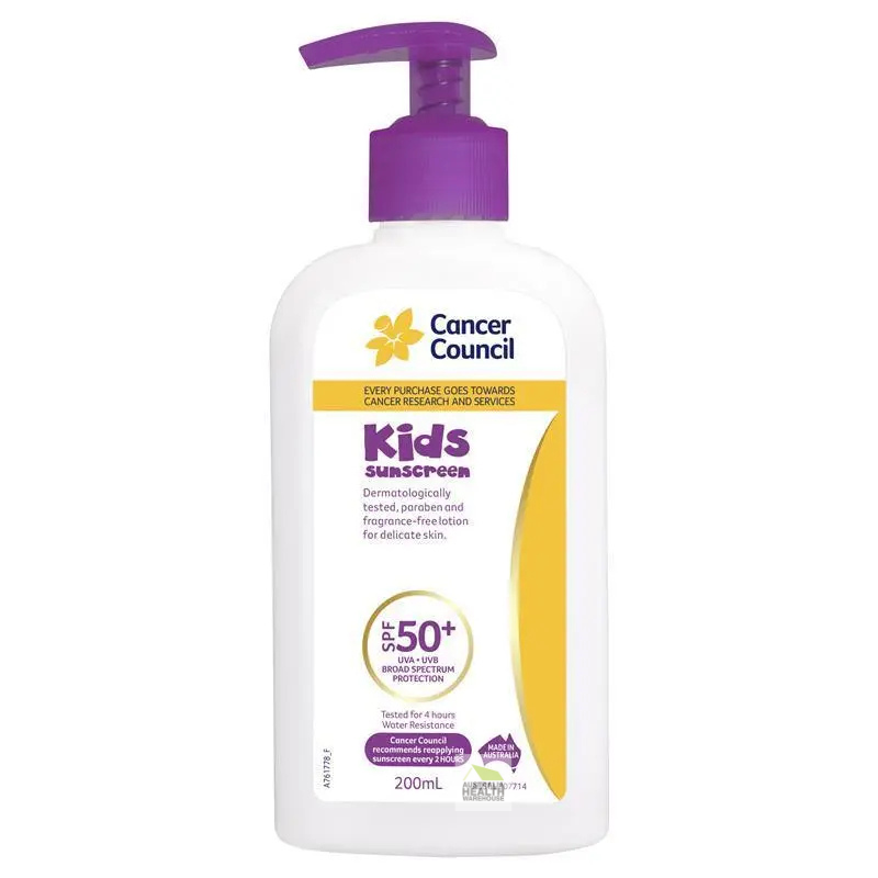 [Expiry: 05/2028] Cancer Council Kids Sunscreen SPF 50+ Pump 200mL