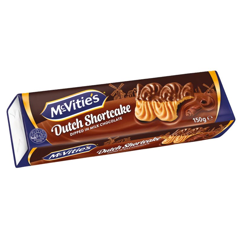 [Expiry Date: 31/10/2026] McVitie's Dutch Shortcake Milk Chocolate 150g