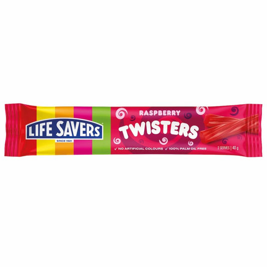 [CLEARANCE Expiry Date: 31/07/2026] Life Savers Raspberry Twisters 40g