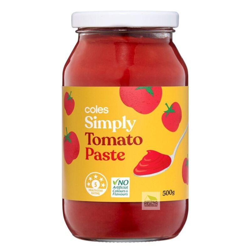[Expiry: 03/06/2027] Coles Simply Tomato Paste 500g