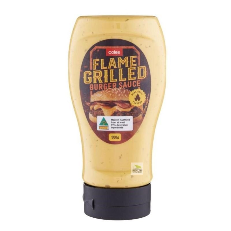 Coles Flame Grilled Burger Sauce 360g