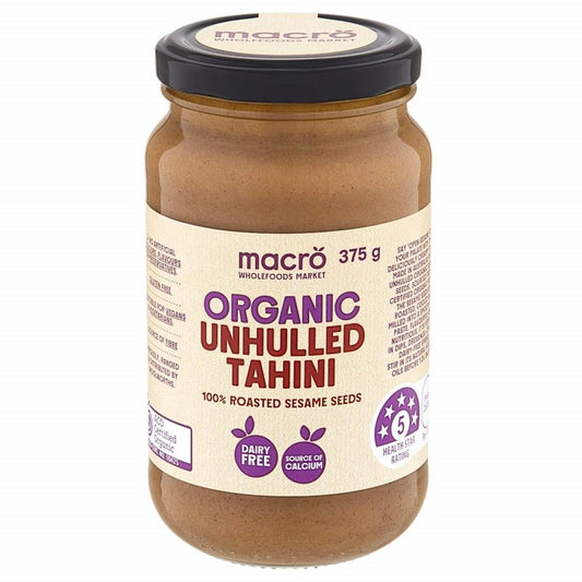 [Expiry: 03/2028] Woolworths Macro Organic Unhulled Tahini Spread 375g