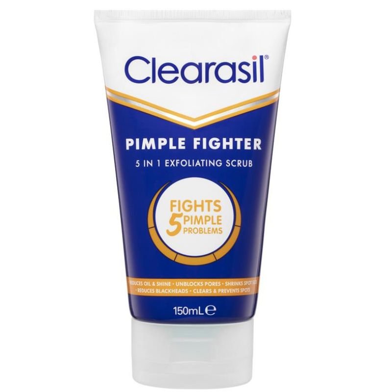 [Expiry Date: 05/2027] Clearasil Pimple Fighter 5 in 1 Exfoliating Face Scrub 150mL