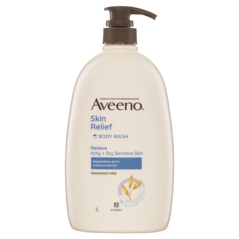 [Expiry: 02/2026] Aveeno Skin Relief Moisturising Body Wash Fragrance Free 1 Litre