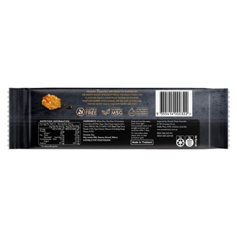 [Expiry Date: 15/04/2027] Peckish Fancies Golden Honey & Soy Rice Crackers 90g