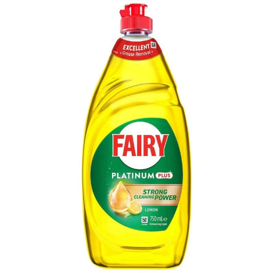 Fairy Platinum Plus Dishwashing Liquid Lemon 750mL