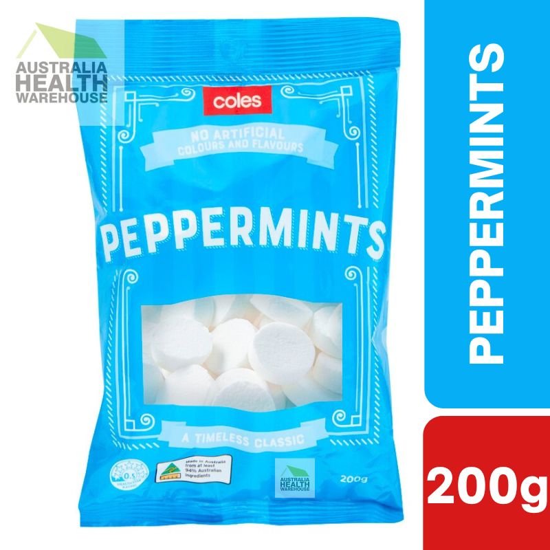 [Expiry Date: 29/05/2025] Coles Peppermints 200g