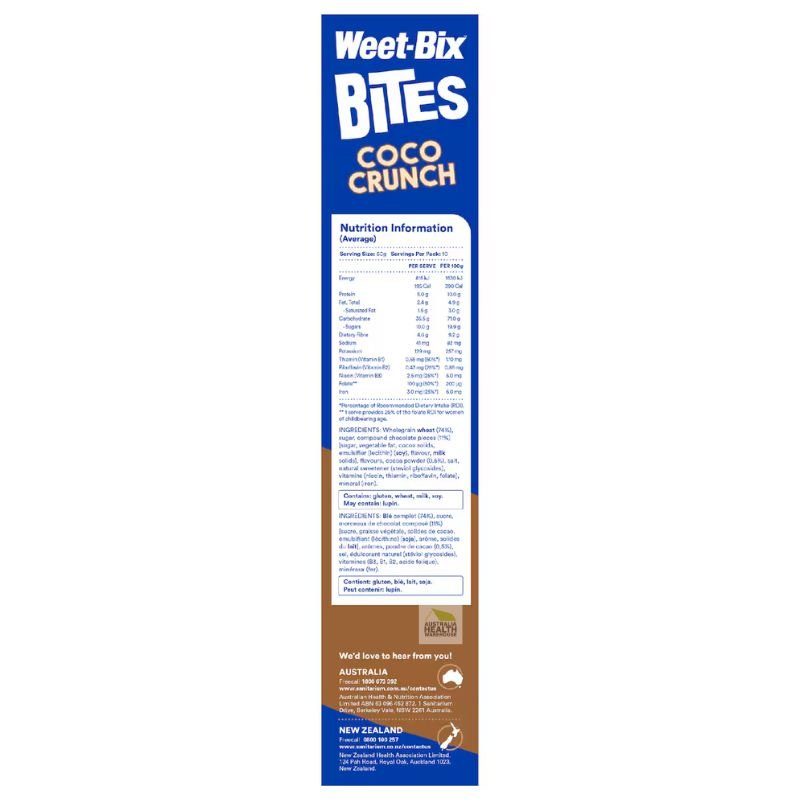 [Expiry: 18/09/2026] Sanitarium Weet-Bix Bites Coco Crunch Breakfast Cereal 500g