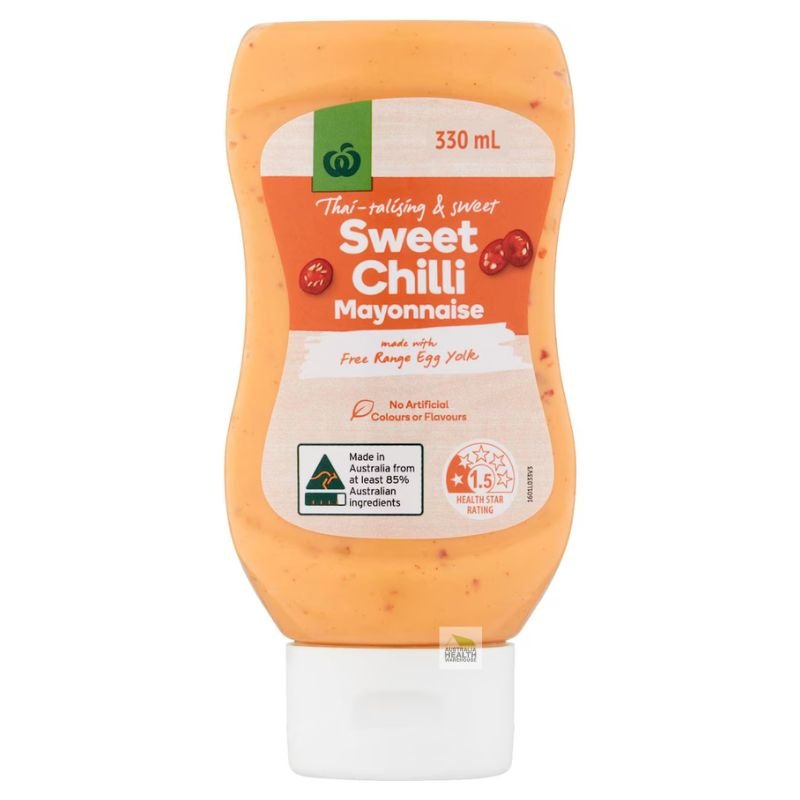 [Expiry: 14/10/2026] Woolworths Sweet Chilli Mayonnaise 330mL