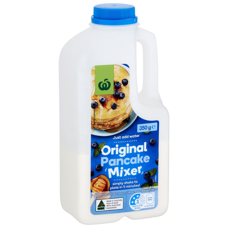 [Expiry: 18/09/2026] Woolworths Original Pancake Mixer 350g