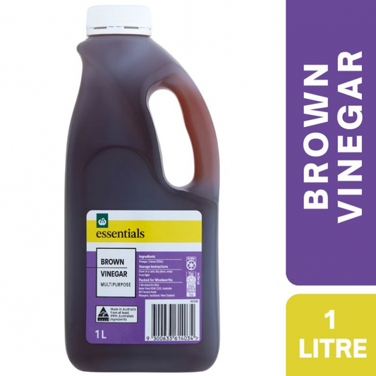 [Expiry: 23/01/2028] Woolworths Essentials Brown Vinegar 1 Litre
