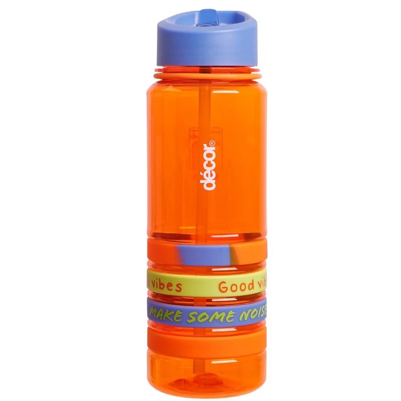 DECOR Decor Quad Bands Tritan Bottle 750mL (BLUE- ORANGE)