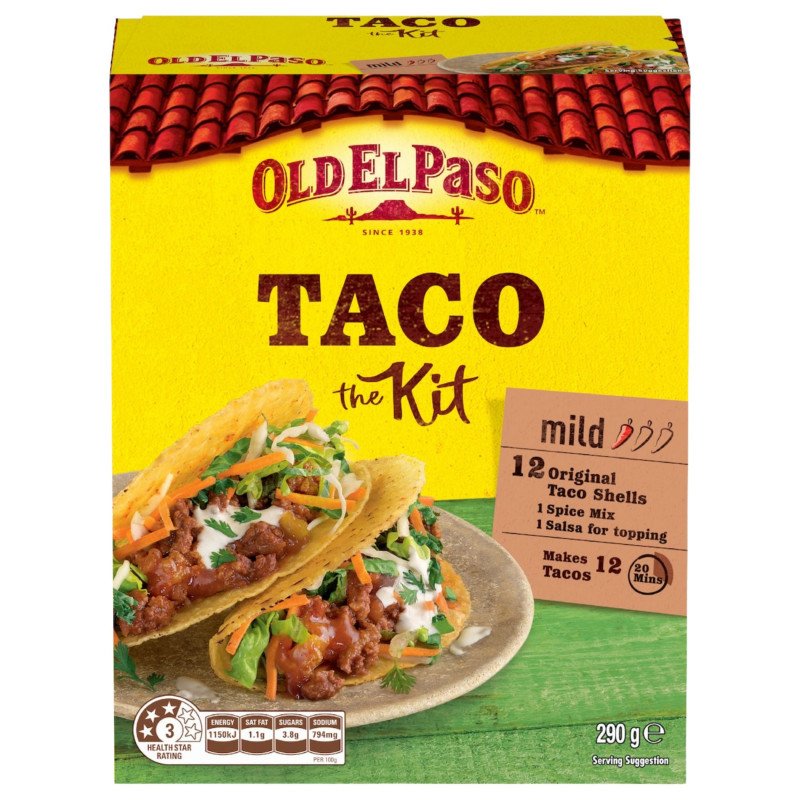 [Expiry Date: 27/01/2027] Old El Paso Taco Kit 290g