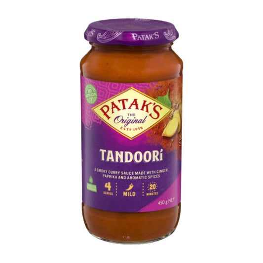 [Expiry Date:11/2026] Patak's Tandoori Curry Simmer Sauce Sauce 450g