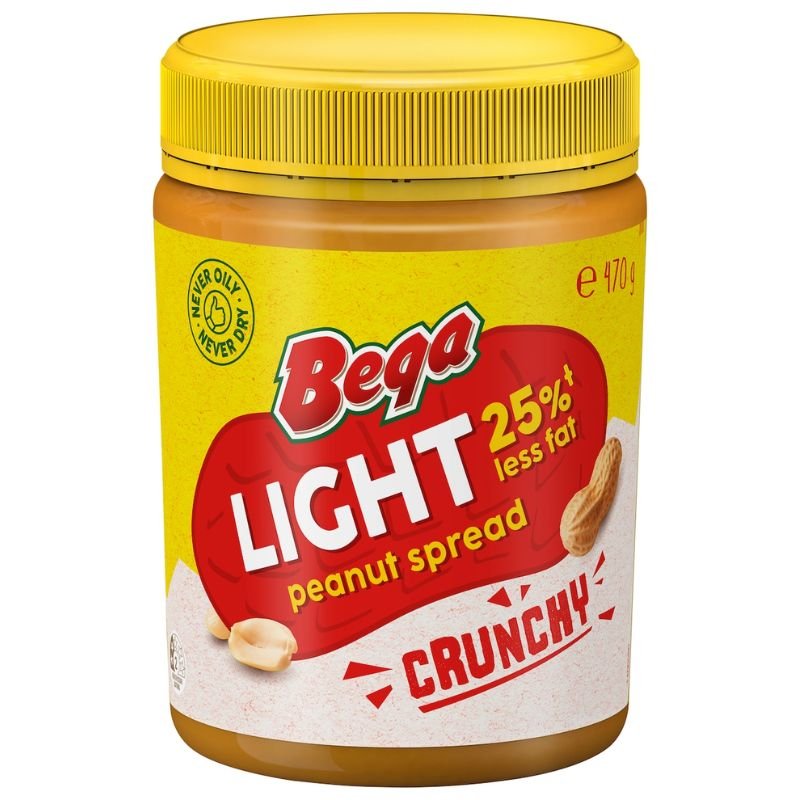 [Expiry Date: 08/02/2027] Bega Spread Peanut Butter Light Crunchy 470g