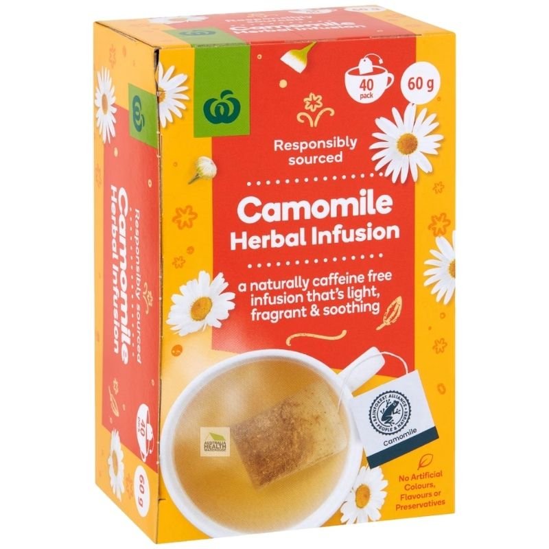 [Expiry Date: 20/11/2027] Woolworths Camomile Herbal Infusion Tea 40 Pack 60g|Oz Mart