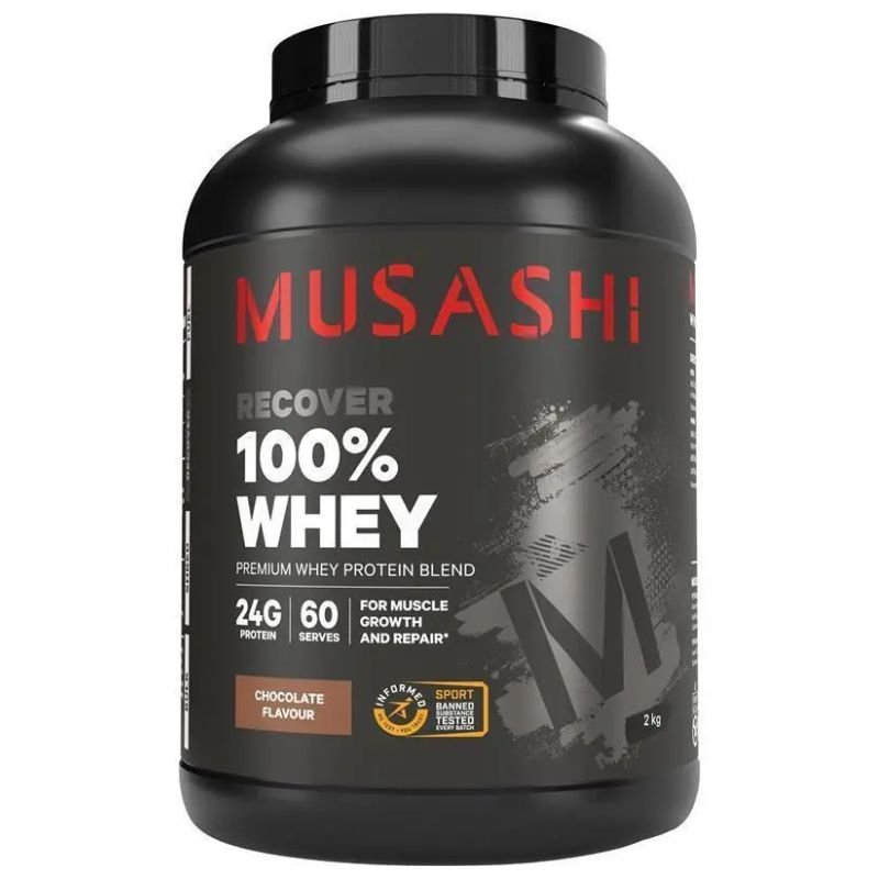 [Expiry: 09/2027] Musashi 100% Whey - Chocolate Milkshake flavour 2kg