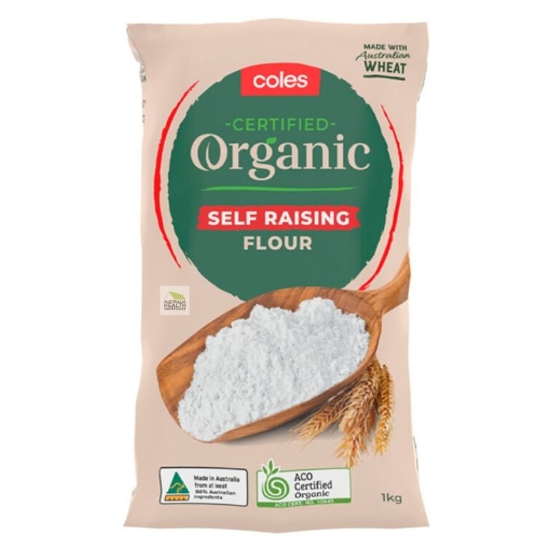 Expiry Date: 19/08/2026 Coles Organic Self Raising Flour 1kg