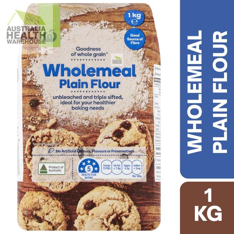 [Expiry Date: 22/09/2026] Woolworths Wholemeal Plain Flour 1kg