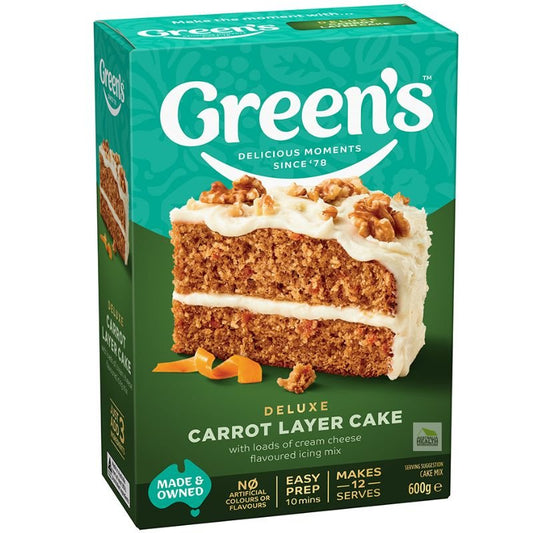 Green's Deluxe Carrot Layer Cake Mix 600g