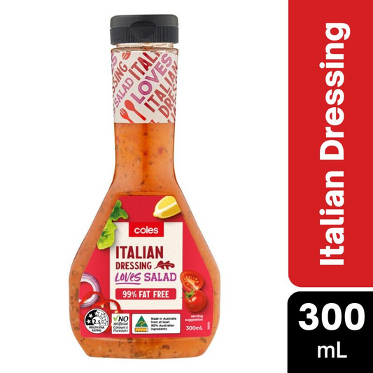[CLEARANCE Expiry Date: 26/08/2026] Coles Italian Dressing 300mL