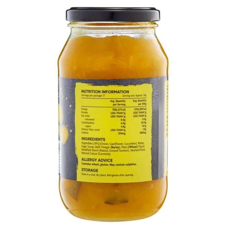 [Expiry: 28/10/2027] Coles Sweet Mustard Pickles 520g