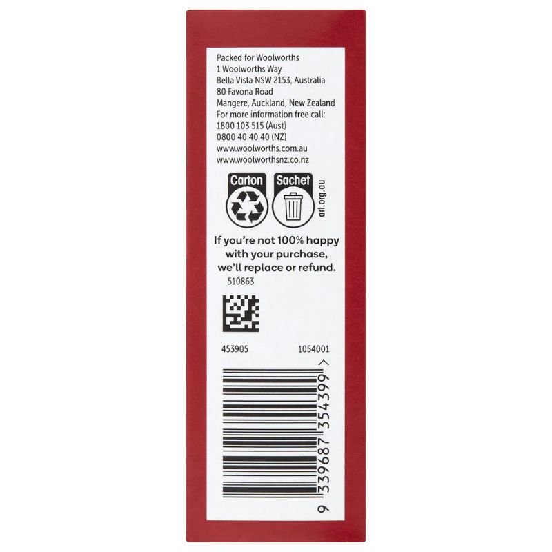 [Expiry Date: 13/11/2026] Woolworths Tomato Paste Sachet 50g x 4 Pack | Oz Mart