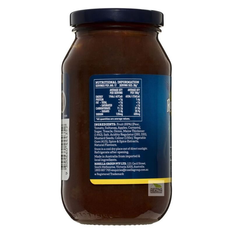 [Expiry Date: 16/07/2027] Rosella Fruit Chutney 525g