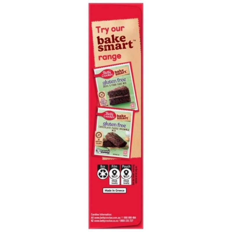 [Expiry Date: 22/02/2027] Betty Crocker Bake Smart Gluten Free Vanilla Cupcake Mix 450g